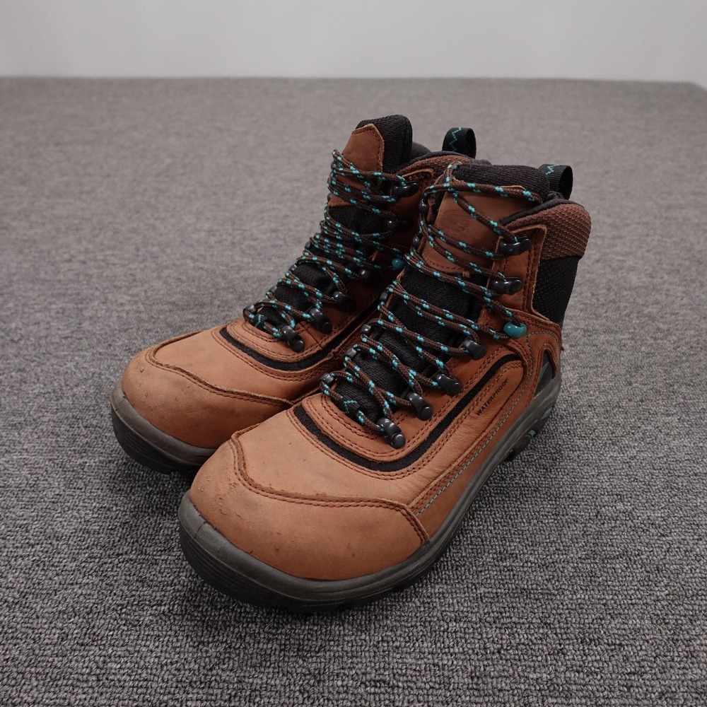 Red Wing Shoes Tradeswoman Boots Womens Size 8 Brown Waterproof Safety Toe Work